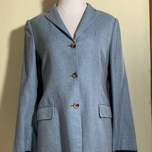 Kiton light blue cashmere jacket, size 8